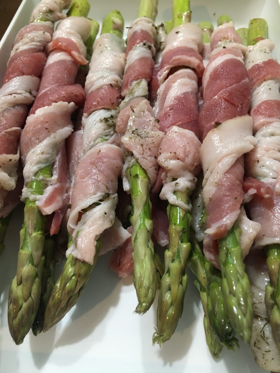 Ninja Foodi Asparagus Wrapped in Bacon Busy Hockey Mama